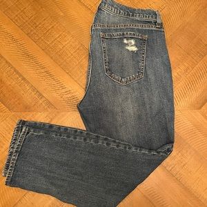 Old Navy Boyfriend Straight Jeans Dark Wash Sz 8S